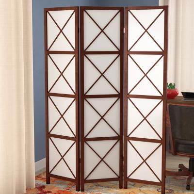 China High Quality Europe 3 - Panel Solid Wood Folding Room Divider for sale