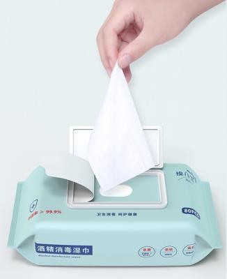 China OEM Facotry 80pcs Large Pack Hand and Face Cleaning Cloths Soft Sniffed Wet Hand Cleaning Cloths for sale