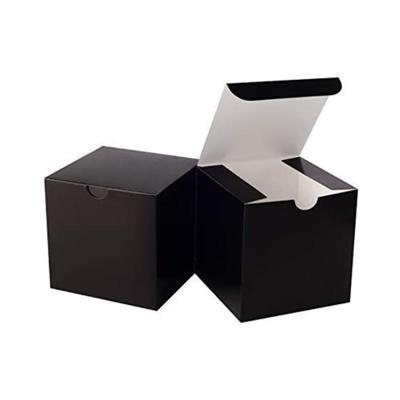 China YONNOR Logo Black Corrugated Cardboard Printing Recyclable Custom Folding Craft Paper Gift Packing Boxes for sale