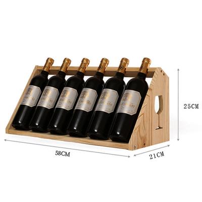 China Handmade Classic Standing Water Free Wine Proof Wooden Retail Display Racks for sale