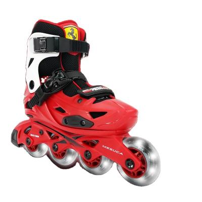 China Professional Competition PU Adjustable Wholesale And Removable Integrated Roller Skate With Turn Signal Wheel for sale