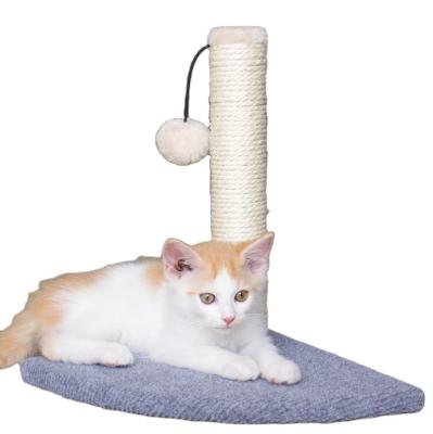 China Sustainable Manufacturer Cat Tree Climbing Toy Natural Sisal Wall Corner Scratching Post Claws Pet Climbing Furniture for sale