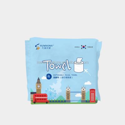 China Wholesale Hypoallergenic Facial Towel Cotton Cloth Facial Tissue Papers Wet Dry Disposable Cleaning Towel for sale