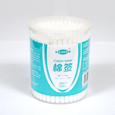 China Cotton Tip Wholesale OEM Buds Manufacturer Cheap Bamboo Stick Ear Cleaning Cosmetic Pure Cotton Buds for sale