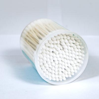 China Wholesale OEM Cotton Tip Buds Manufacturer Cheap Bamboo Stick Ear Cleaning Cosmetic Cotton Buds for sale