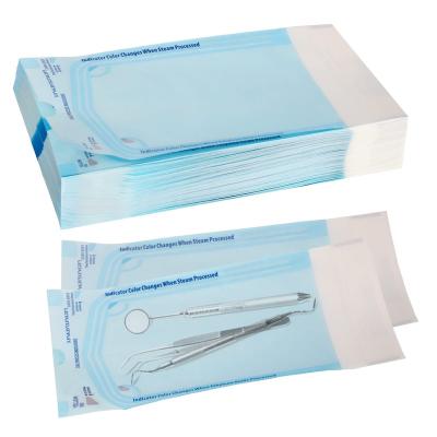 China Dental Medical Sterilization Dental Self Sealing Pouch For Dental Instruments Packaging for sale