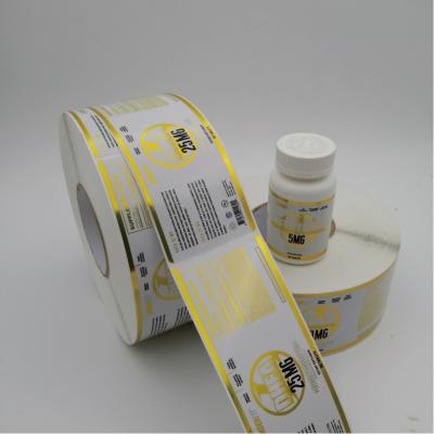 China Waterproof Medicine Packaging Labels Cough Syrup Bottle Labels About Attachable Multi Layers Stickers for sale