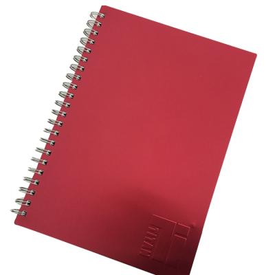 China Metal spiral cover spiral notebook a4a5a6 spiral notebook notebook with spiral hard cover for sale