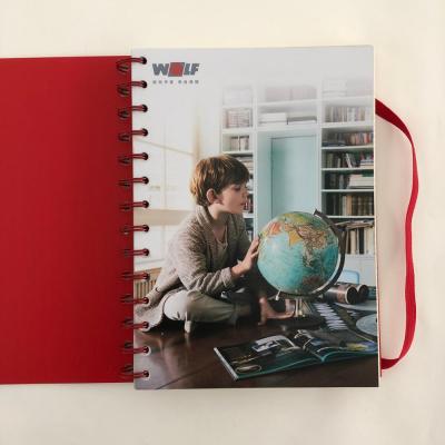 China Free Sample Spiral Custom Printing 2021-2022 Spiral Notebook Diary Planner A5 Hardcover Paper Notebook for sale