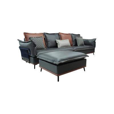 China Other Contemporary Living Room Furniture L Shape Chaise Lounge Sofa Couch Modern Sectional Sofa for sale