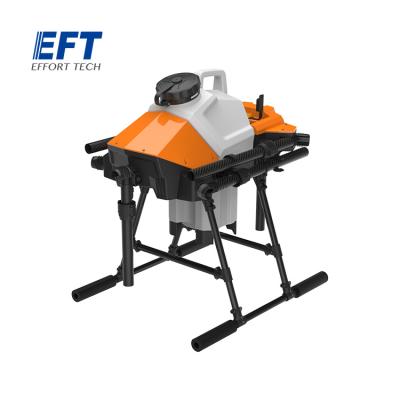 China Hot Sale EFT G610 Agriculture Drone Frame Fast Plug-in Drone Frame Spray Drone 10kg Double Dual Tanks for sale