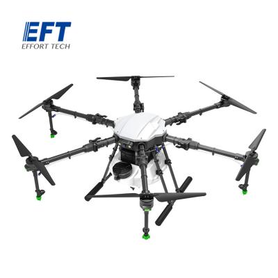 China High Efficiency Carbon Fiber Drone Frame EFT E610P X6 Engine Sprayer Spreader Seedling 10L Tank for sale