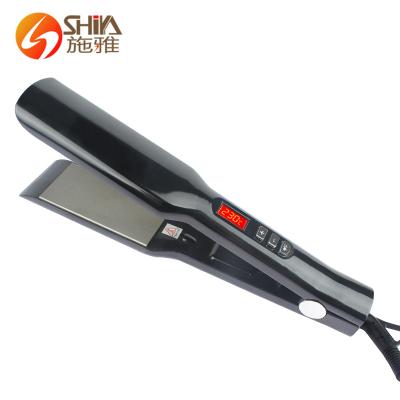 China Best Outdoor Custom Titanium Hair Nano Flat Iron Professional Hair Straightener Wide Custom Private Label for sale