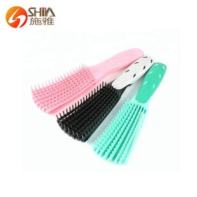 China Home Hair Growth Detangler Hair Dryer Drush 2021 Magic Plastic Massage Comb for sale