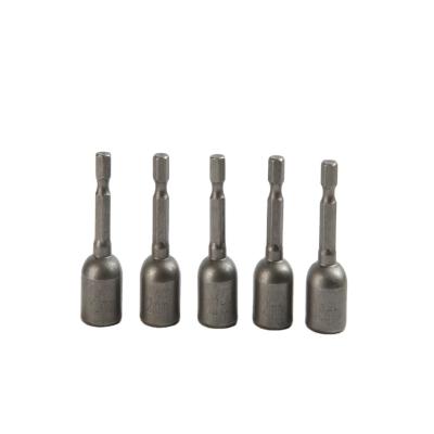 China 12mm*48mm*5PC CRV Magnetic Nbut Driver Set with Natural Finish and 1/4in Drive Size for sale