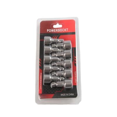 China 6.35 hexagon 8mm*42mm*10PC CRV Magnetic Nut Driver Set with Strong Magnetic Features for sale