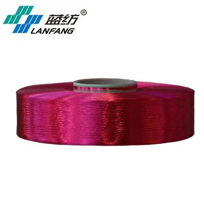 China Anti-bacteria Polyester Dope Dyed Yarn POY Polyester Filament Yarn Textured POY for sale