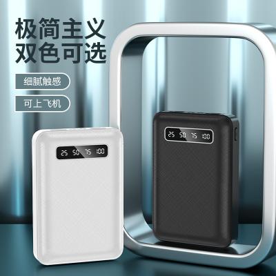 China Manufacturer Support Fast Charging New Dual USB Wholesale With Dual LED Lights 10000mah Mini Compact Mobile Power Bank for sale