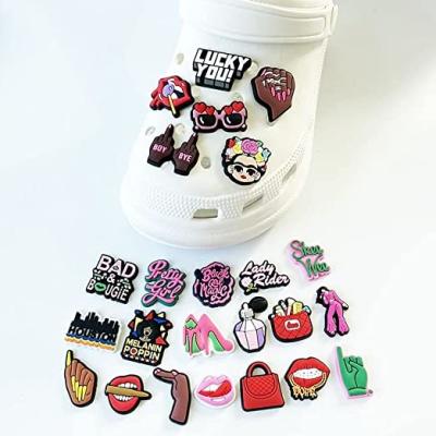 China 2022 Hot Selling Cartoon Fang Charms Custom PVC Shoe Charms Shoe Charms Shoe Decoration Wholesale for sale