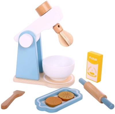 China Non-Toxic Wooden Non-Toxic Wooden Kitchen Sets Role Play Game Education Pretend Mixer/Early Learning Game Toys Blender for sale