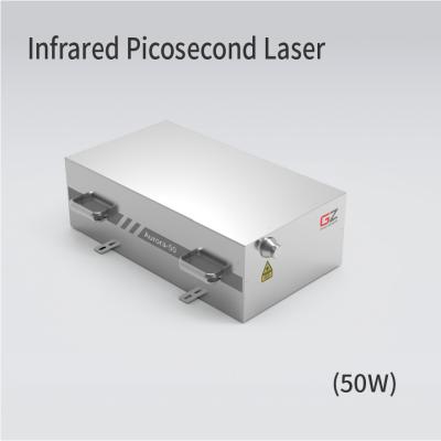 China Laser infrarrojo de 50W Picosecond 1000uJ Energía máxima de ráfaga para procesamiento de precisión en venta