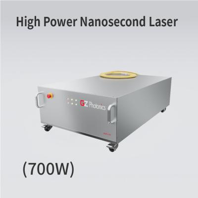 China Nanoseconde hoge precisie Mopa fiber laser 700W met elektrische besturing Te koop