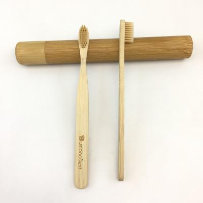 China HOME Painted Toothbrush 100% Biodegradable Bamboo Toothbrush Case for sale