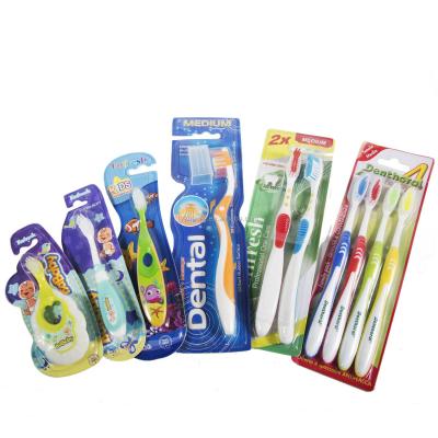 China Kids Nylon Toothbrush Adults Bristle Dupont Cleaner Tongue OEM Plastic Toothbrush for sale