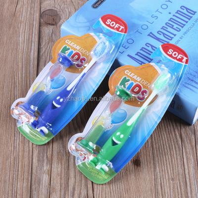 China Home Classic Cartoon Animal Face Children Toothbrush Sand Timer Smile Soft Package for sale