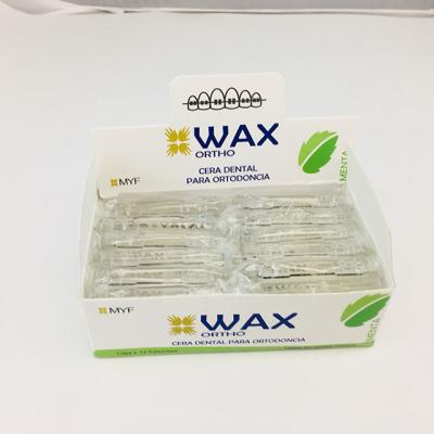 China 12pcs Dental Sector Packing Mint Flavor Dental Wax Orthodontic Wax for sale