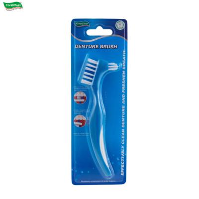 China Cheap Wholesale Reusable Denture Toothbrush With Logo Customized Denture Brush for sale