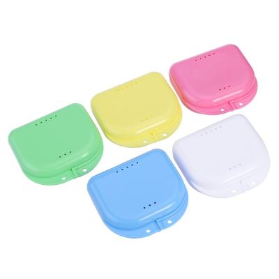 China Wholesale Reusable Full Color Plastic Denture Box Orthodontic Retainer Case for sale