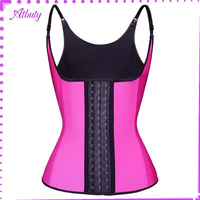 China ATBUTY Turkey Three Layers Latex Shapewear Waist Trainer Strap Adjustable Corset Vest for sale