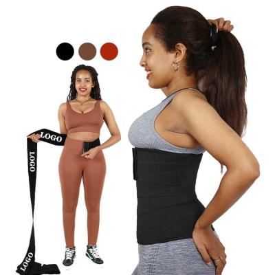 China Customized Logo Antibacterial Quick Bandage Elastic Bandage Tummy Wrap Elastic Tummy Wrap Shaper Around Waist Trainer Shaper For Women for sale