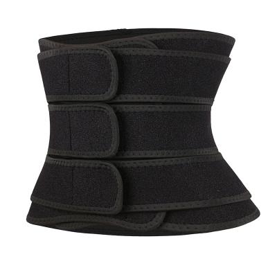 China ATBUTY Mens Neoprene Waist Trimmer Antibacterial Black Belly Wrap Trainer 3 Belts For Tummy Control for sale