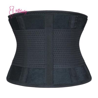 China ATBUTY Universal Fat Burning Double Sweated Slimming Belt Adjustable Neoprene Sweat Belt Waist Cincher Trimmer for sale