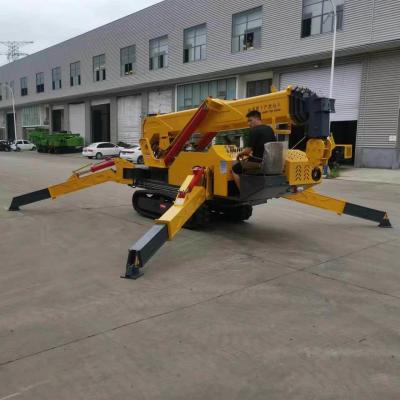 China 360 Degree Hydraulic Slewing Construction Lifter Tracked Mini 8 Ton Spider Crane with Customized Crane Jib for sale