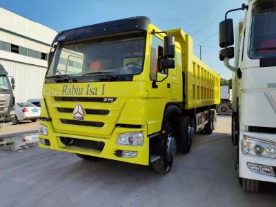 China Radial Tire Design Secondhand Sinotruk HOWO 8*4 Dump Truck with 6-8L Engine Capacity for sale