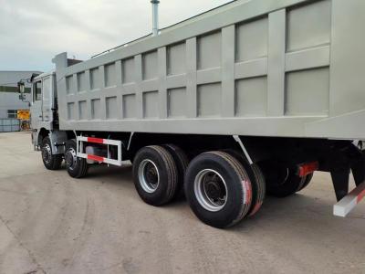 China Shacman 8X4 Used Dump Truck 375HP 12 Wheel 40t Front Lifting Style Horsepower 351-450hp for sale