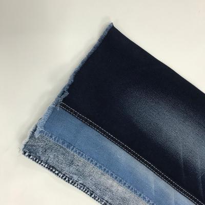 China Handfeeling Double Layer Denim Fabric Breathable Lightweight Soft Jeans Fabric for sale