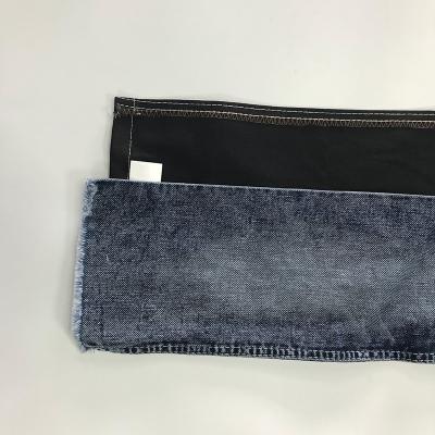 China Indigo and Black 2 Colors Breathable Terry Fabric Knitted Like Denim Stretch Jeans Fabric Ready To Ship for sale