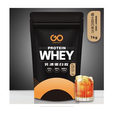 China Good Gain Muscle Protein Supplement Quality Standard Whey Protein Powder with 100% Whiskey Chocolate for Outdoor Fitness for sale