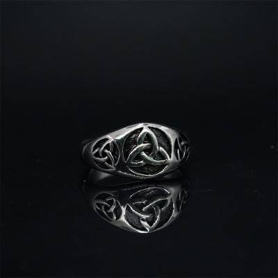 China Vintage Skyline Stainless Steel Wholesale Jewelry Famous Anime Statement Rings tiktok Viking Light Ring for sale