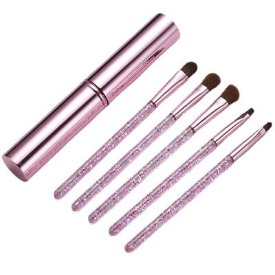 China Angular Blush Private Label OEM Makeup Brushes Tool Kit High Quality Cosmetic Powder Eyeshadow Brush Eyeshadow Set for sale