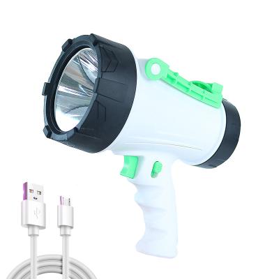 China Ourdoor 15w 1200lm Handheld Waterproof Marine Search Light Spotlight Outdoor Portable Hunting Rechargeable Led Spotlight IP68 for sale