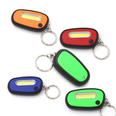 China Wholesale 0.5 W High-Low-Strobe COB LED Mini Portable Keychain Light with Flashlight for sale