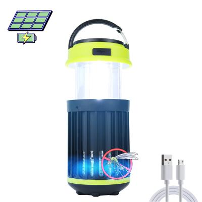 China Waterproof Portable Outdoor ROAD Mosquito Killer Lamp Solar Lantern Rechargeable Hanging Led Camping Light for sale