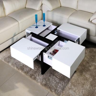 China (Other) adjustable high gloss painting MDF coffee table for living room for sale