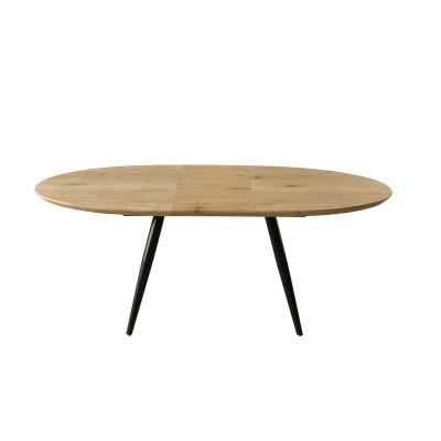 China Foldable Round Extendable Dining Table Living Room Restaurant Kitchen Solid Wood Extendable Table for sale