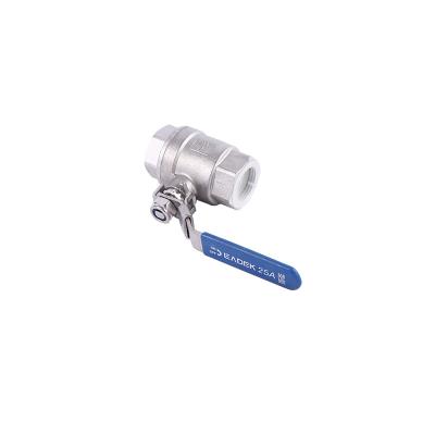 China Long Handle 2PC Female Thread General Lockable Stainless Steel Ball Valve for sale